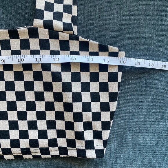 LALA ORIGINAL: Looking Good Print Top + Skirt Set in Checkerboard, Size S - Picture 3 of 16